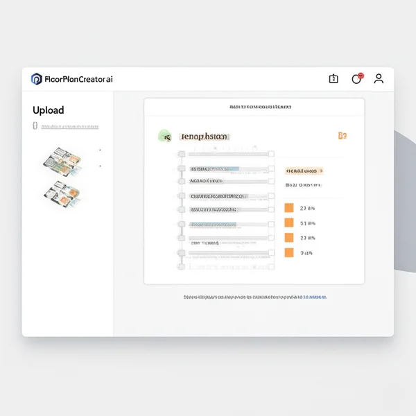 A user interface showing AI-generated suggestions next to an analyzed floor plan.