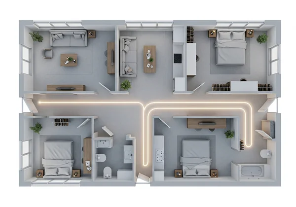 Optimized traffic flow in a modern home