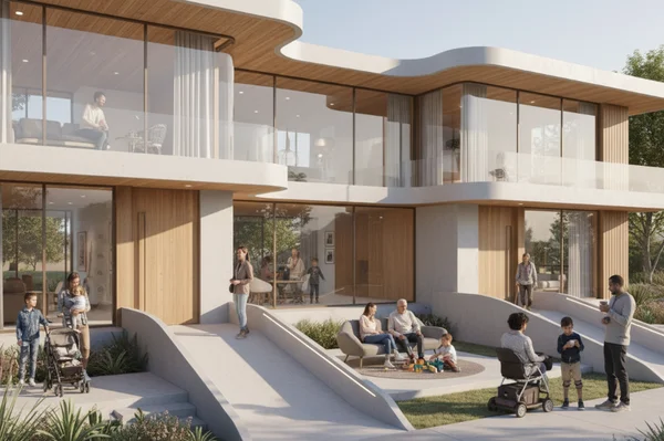 Modern home designed for universal accessibility